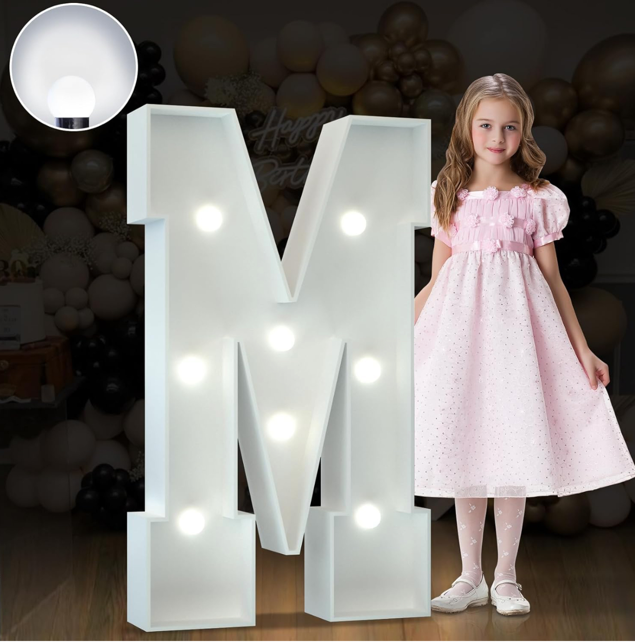 3ft Letter M