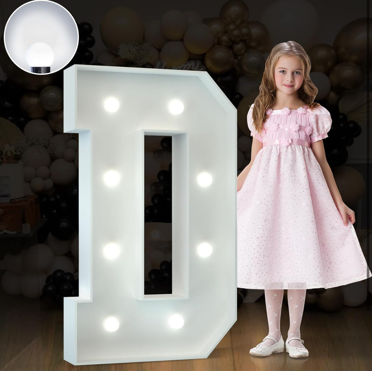 3ft Letter D