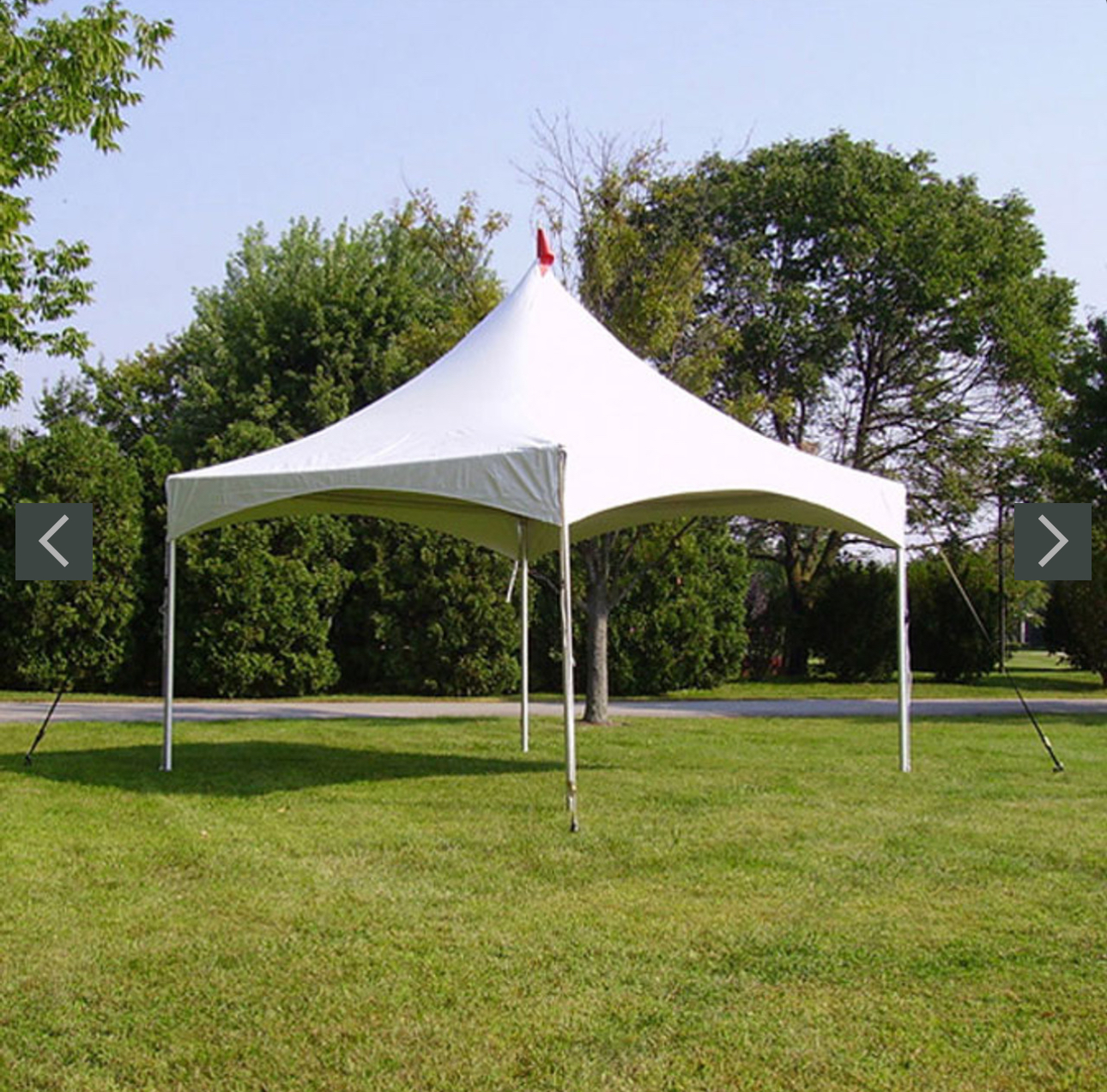15x15 high peak tent