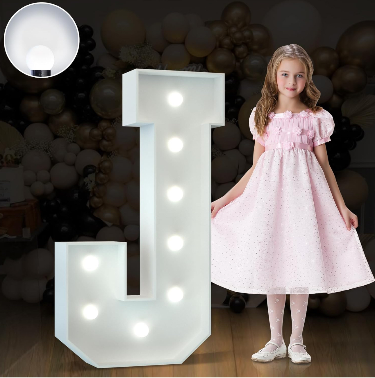3ft Letter J