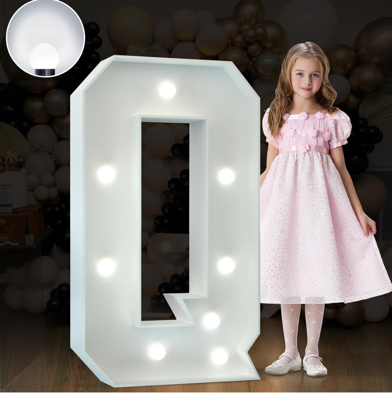 3ft Letter Q