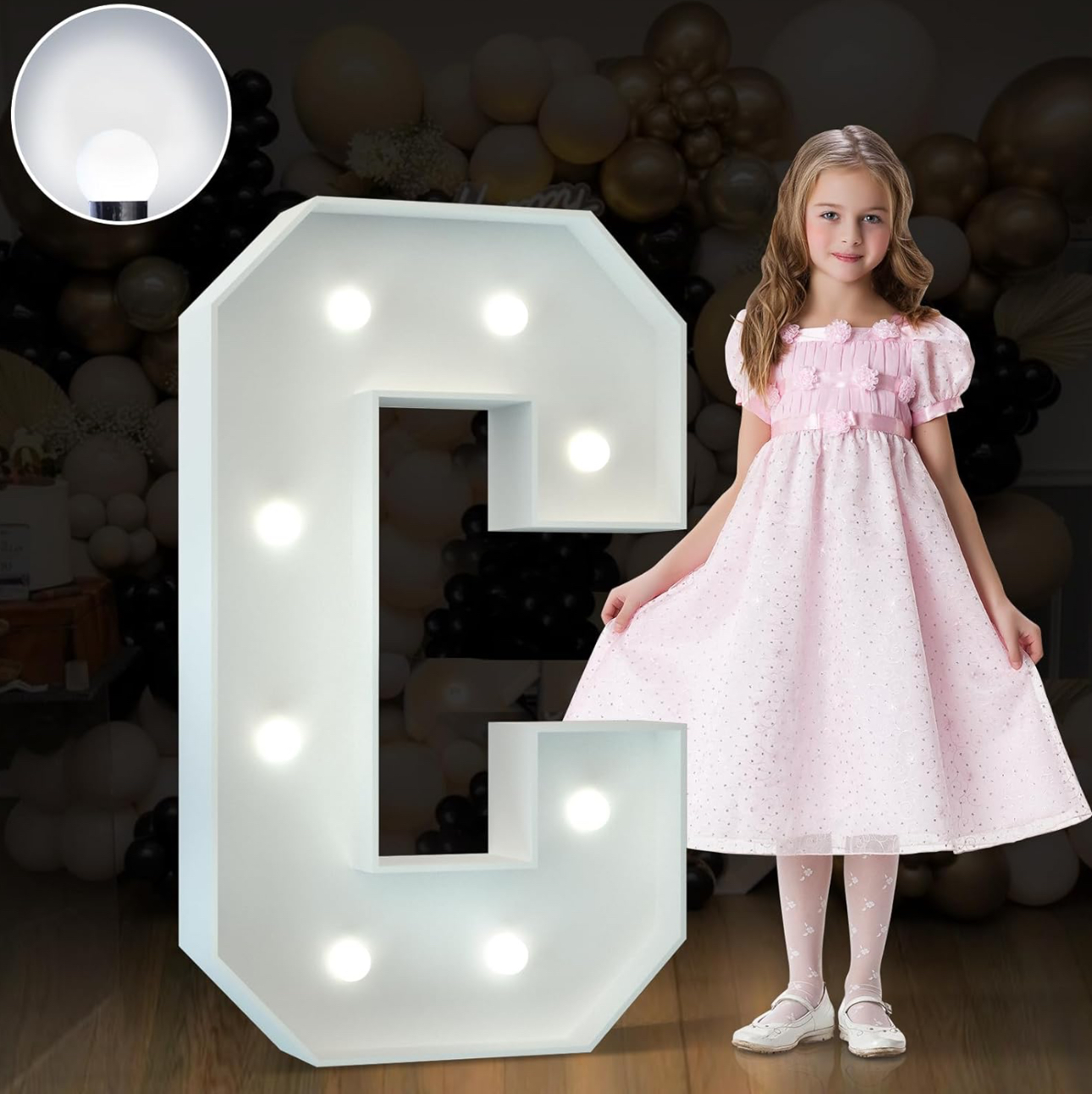 3ft Letter C